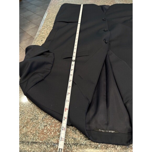 Canali 3‎ Buttons Wool Jacket Coat dark charcoal 56R made in Italy Dark Navy - Picture 12 of 16